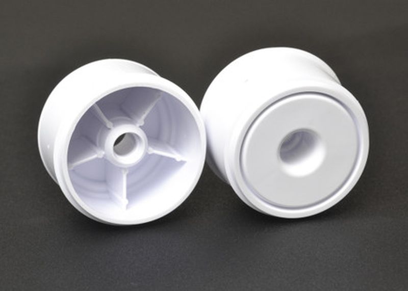 Exotek Racing F1 1/10 Disk Wheels, Front, White, 1 Pair for Use with F1 2324
