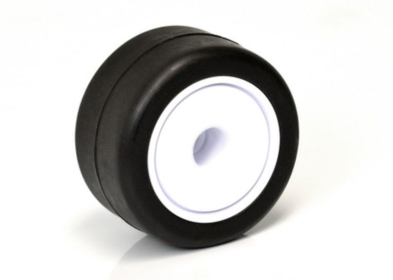 Exotek Racing F1 1/10 Disk Wheels, Front, White, 1 Pair for Use with F1 2324