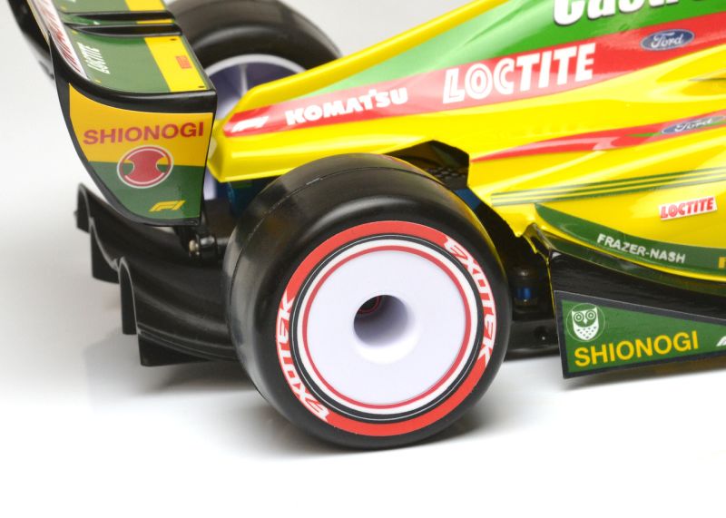 Exotek Racing F1 1/10 Disk Wheels, Rear, White, 1 Pair for Use with F1 2325