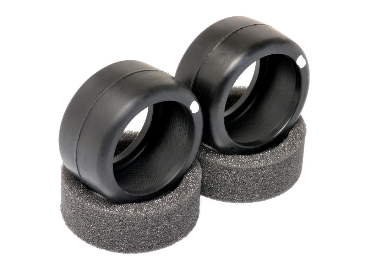 Exotek Racing F1 1/10 Front Rubber Tires Soft 33X for Carpet, 1 Pair #2354