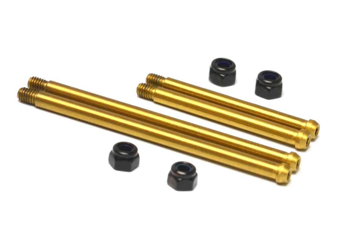 Exotek Racing RC10 Classic Bolted Hinge Pins (4) - Rear Arms Steel #2359