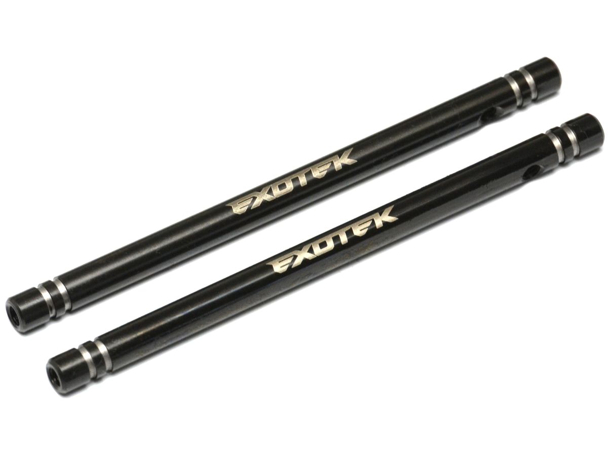 Exotek Racing RC10 HD Nose Brace Tubes (2) - Titanium Black Coated #2362