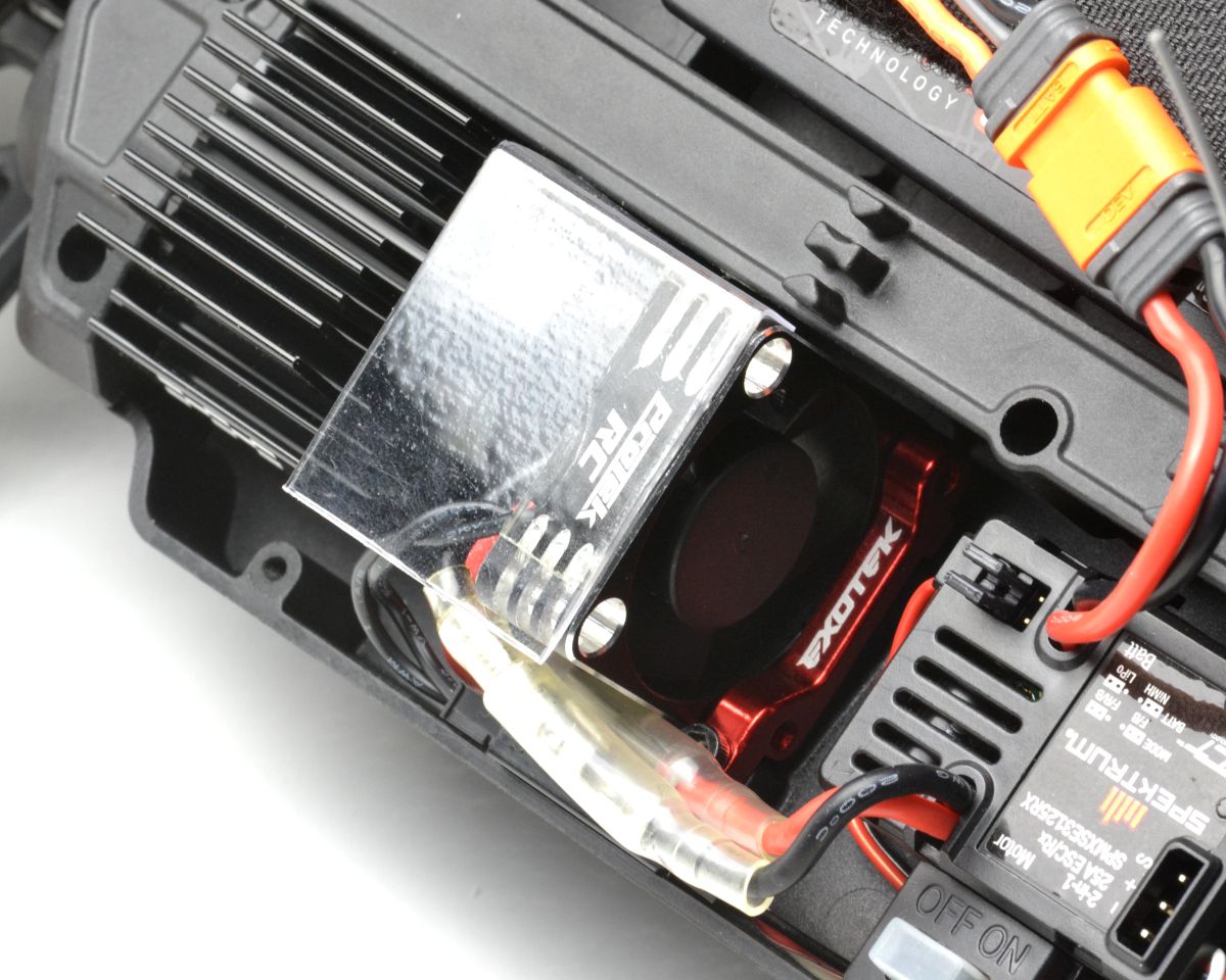 Exotek Losi Nascar 30mm Aluminum Fan Mount 6061 – ESC/Motor Cooling Upgrade