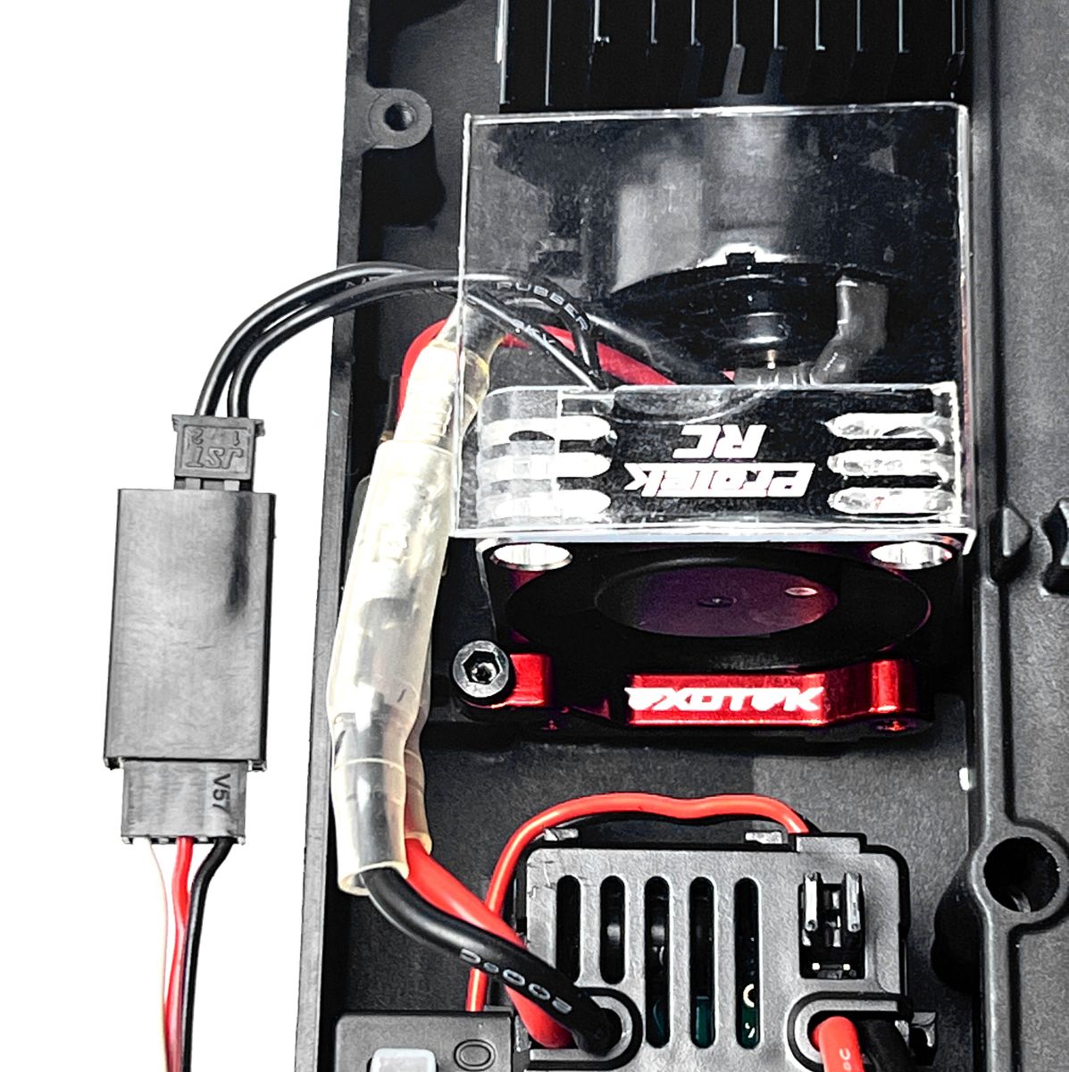 Exotek Losi Nascar 30mm Aluminum Fan Mount 6061 – ESC/Motor Cooling Upgrade