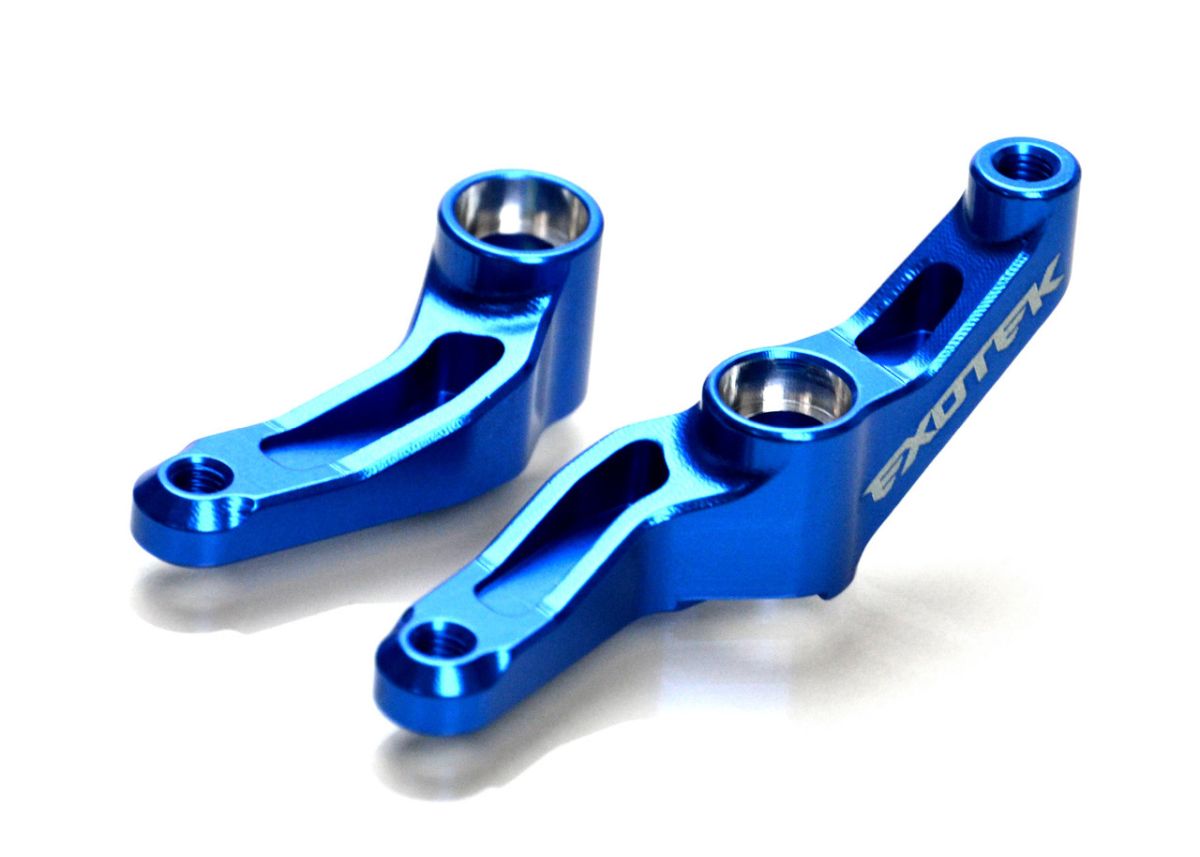 Exotek HD 7075 Steering Crank Set (Blue) – AE Pro2/RB10/SR10/B5 Upgrade