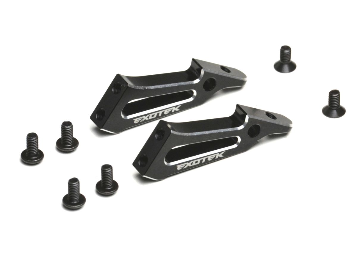 Exotek Racing RC10 Heavy-Duty Aluminum Wing Mounts for Exotek Rear Shock Tower
