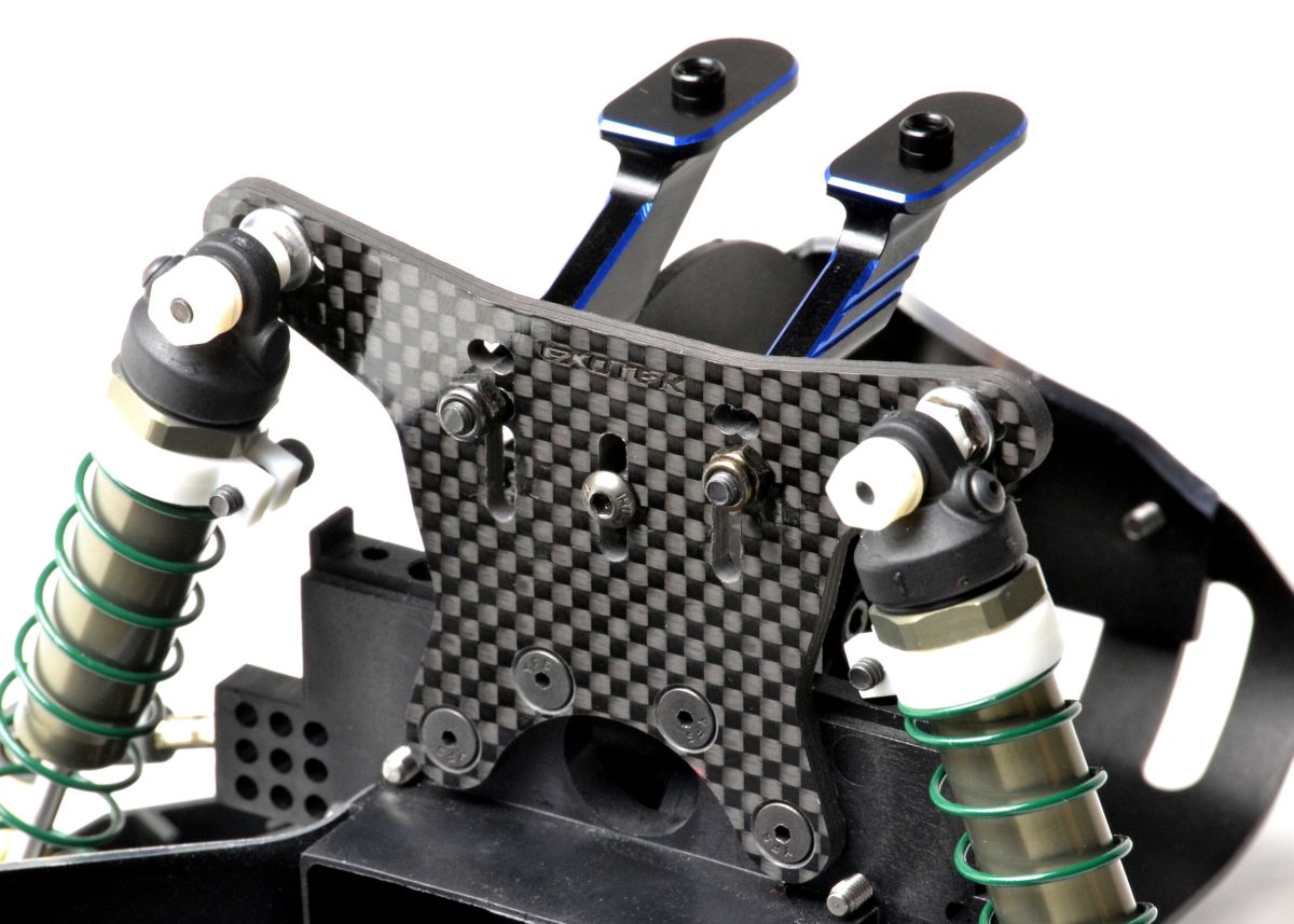 Exotek Racing RC10 Heavy-Duty Aluminum Wing Mounts for Exotek Rear Shock Tower
