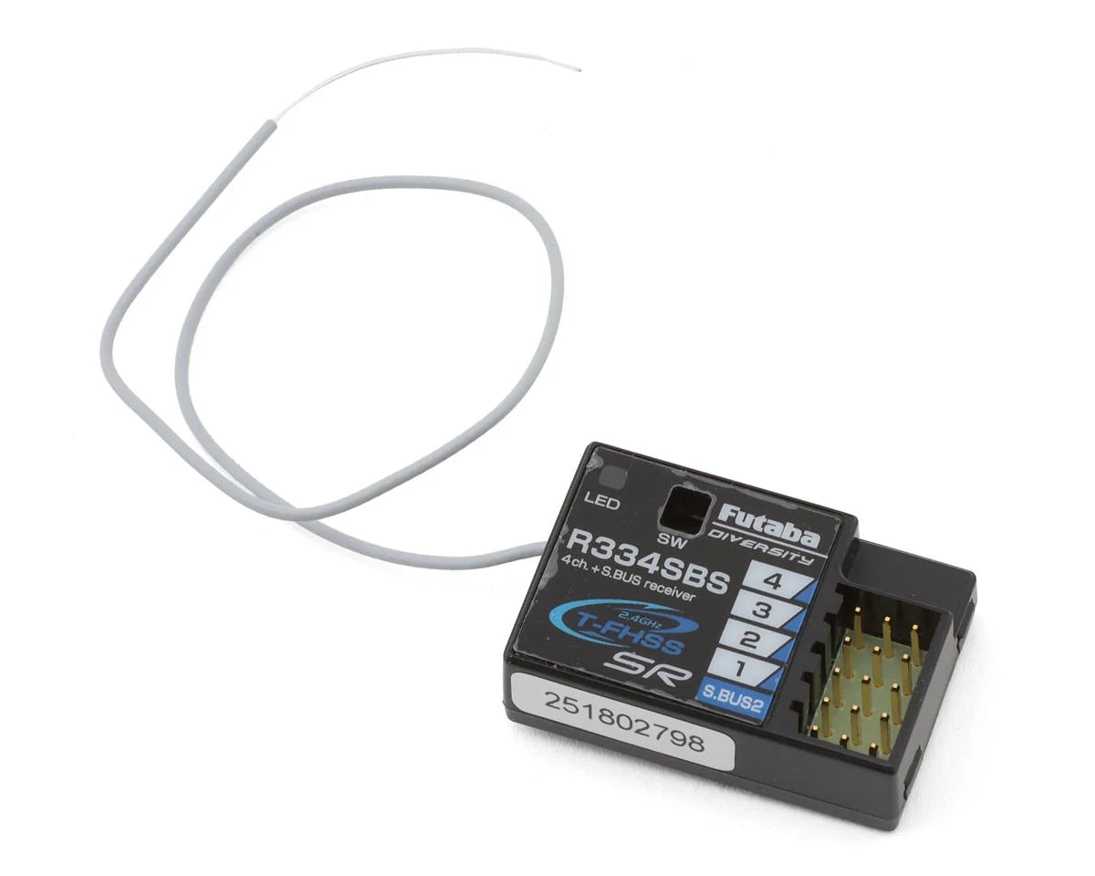 Futaba T4PM+ 4-Channel T-FHSS SR Radio System | R334SBS Receiver Telemetry