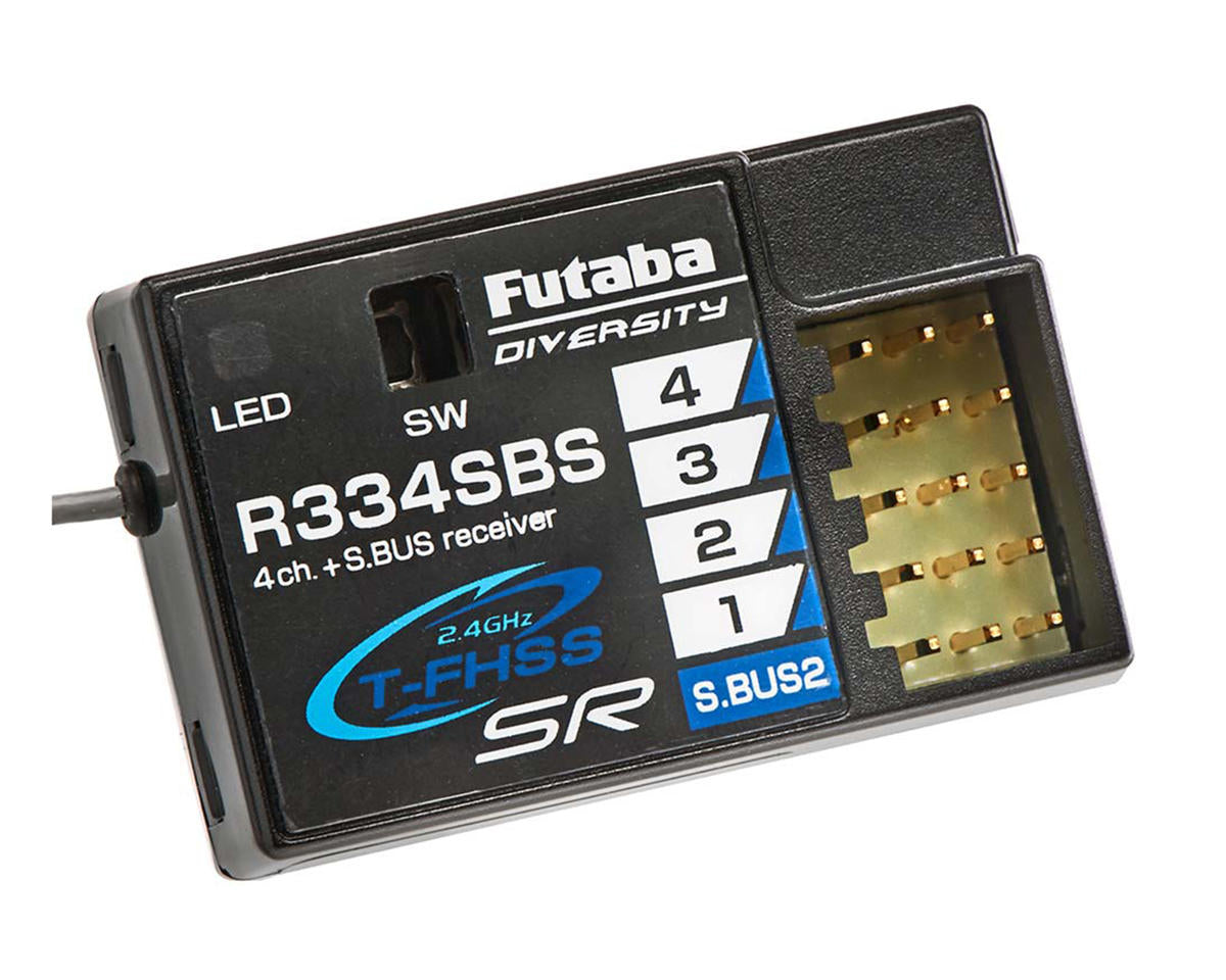 Futaba 4PM Plus 4-Channel 2.4GHz T-FHSS Radio System R334SBS Receiver