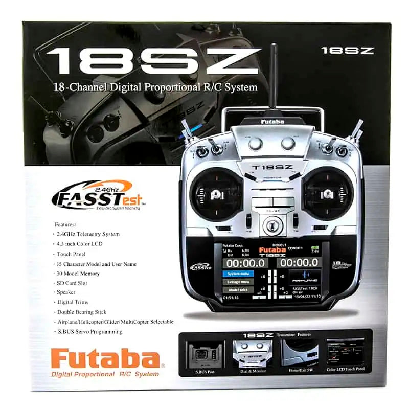 Futaba 18SZ 18-Channel Air Transmitter R7208SB Receiver Airplane