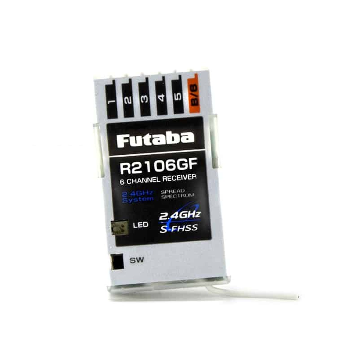 Futaba R2106GF 2.4GHz S-FHSS 6-Channel Micro Receiver – Park Flyer & Mini Heli