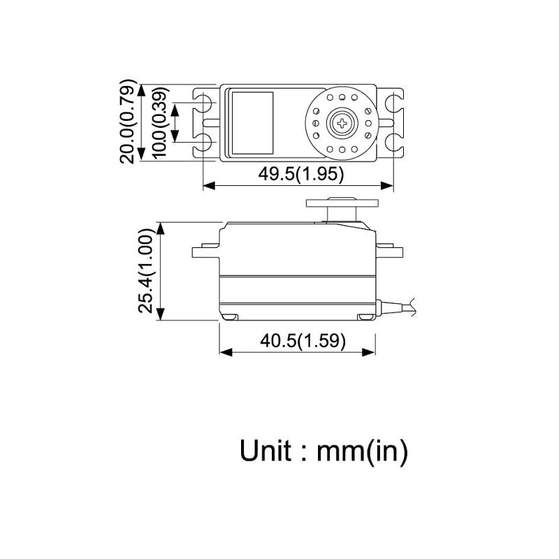 Futaba S-A400 - S.Bus2 Coreless Digital Airplane Servo 01102403-3