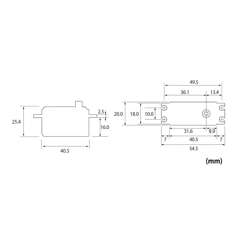 Futaba S-C400 - S.Bus2 High-Voltage Surface Servo 01102404-3