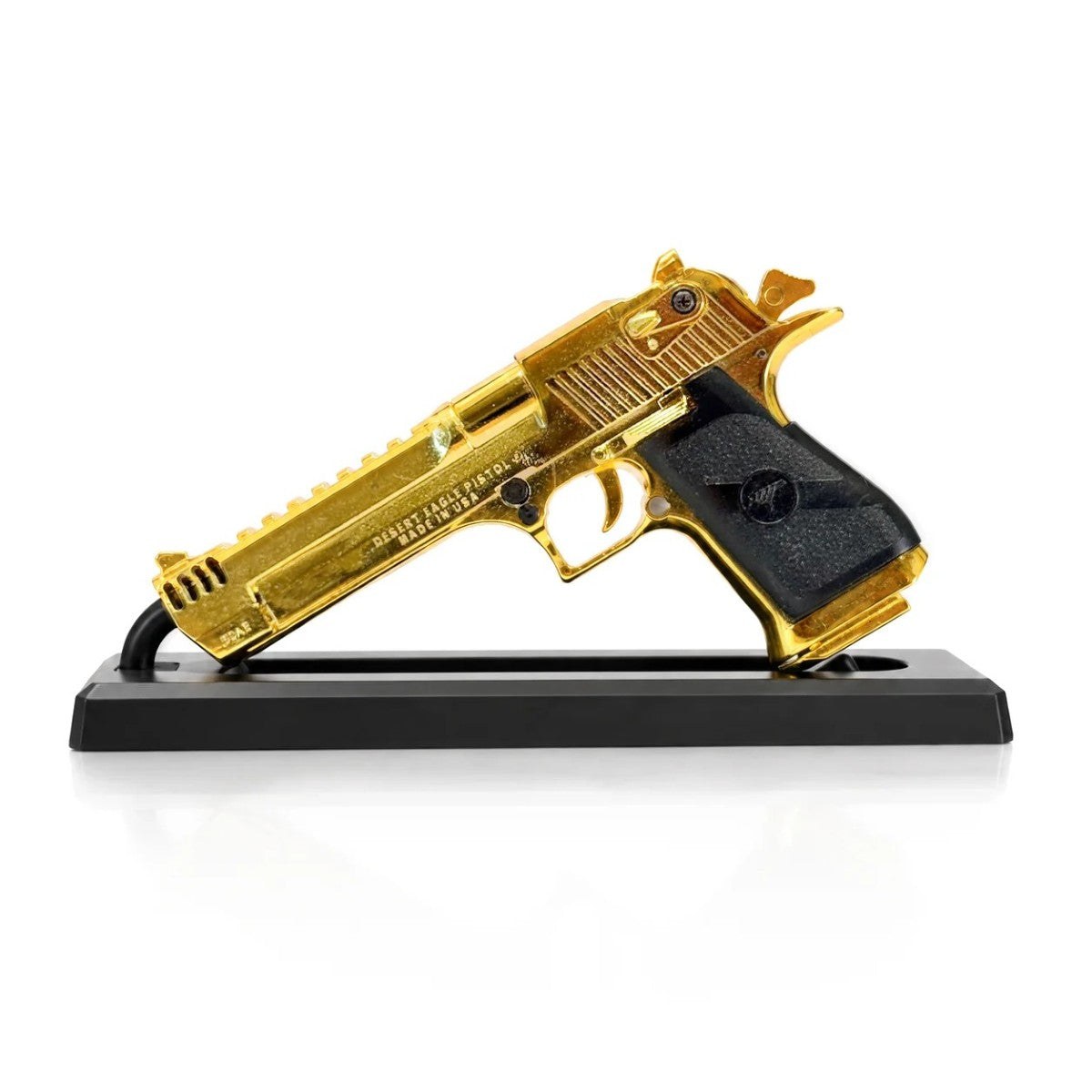 GoatGuns Desert Eagle 1:2.5 Scale Diecast Metal Model Kit – Gold with Display Stand