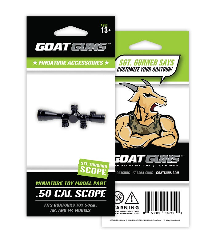 GoatGuns Die Cast Mini 16X Scope, Fits Barrett .50, AR and Bullpup Models 16X-SCOPE