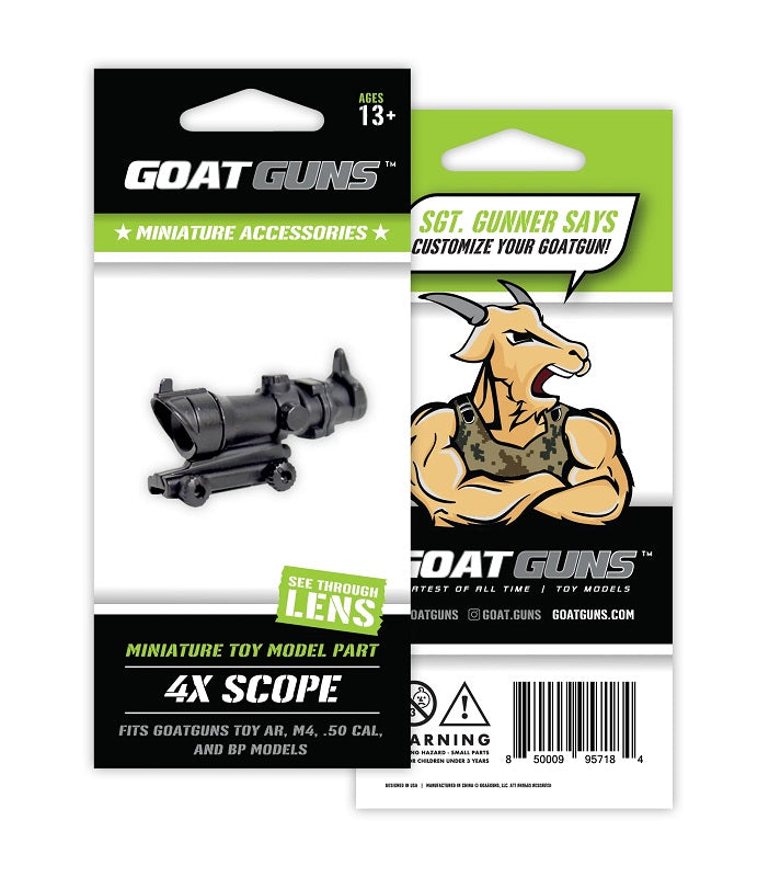 GoatGuns Die Cast Mini 4X Scope, Fits AR-15 and Bullpup Models 4X-SCOPE