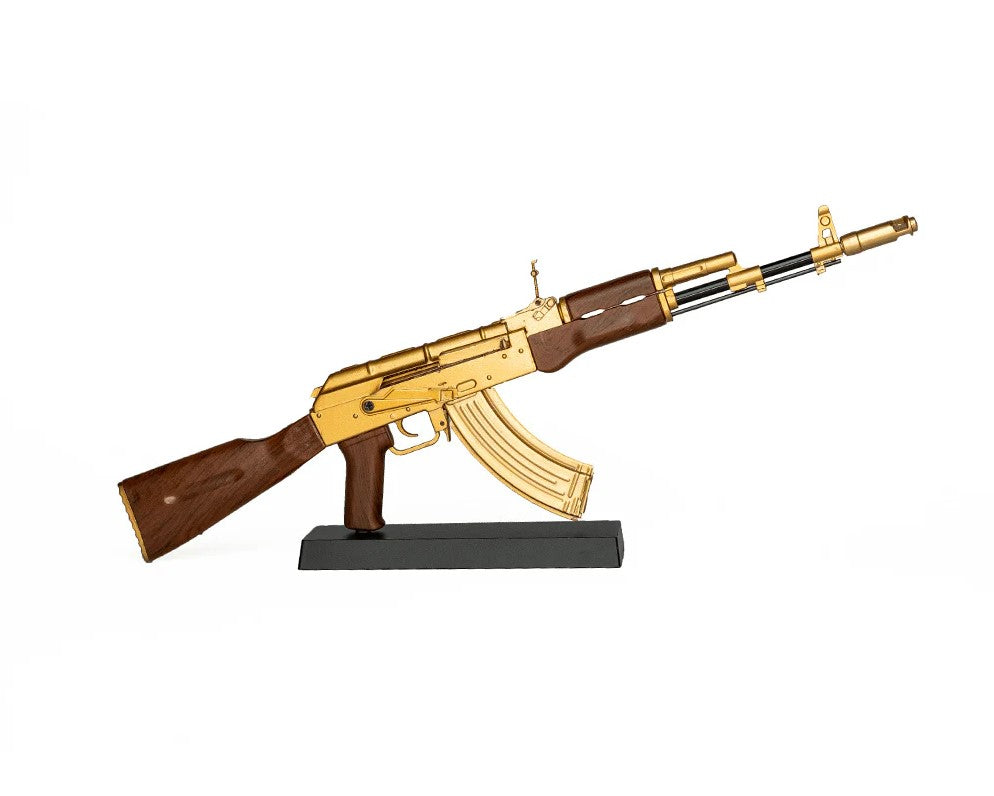 GoatGuns Die Cast 1/3 Scale AK47 Gold Riffle Model AK-GOLD