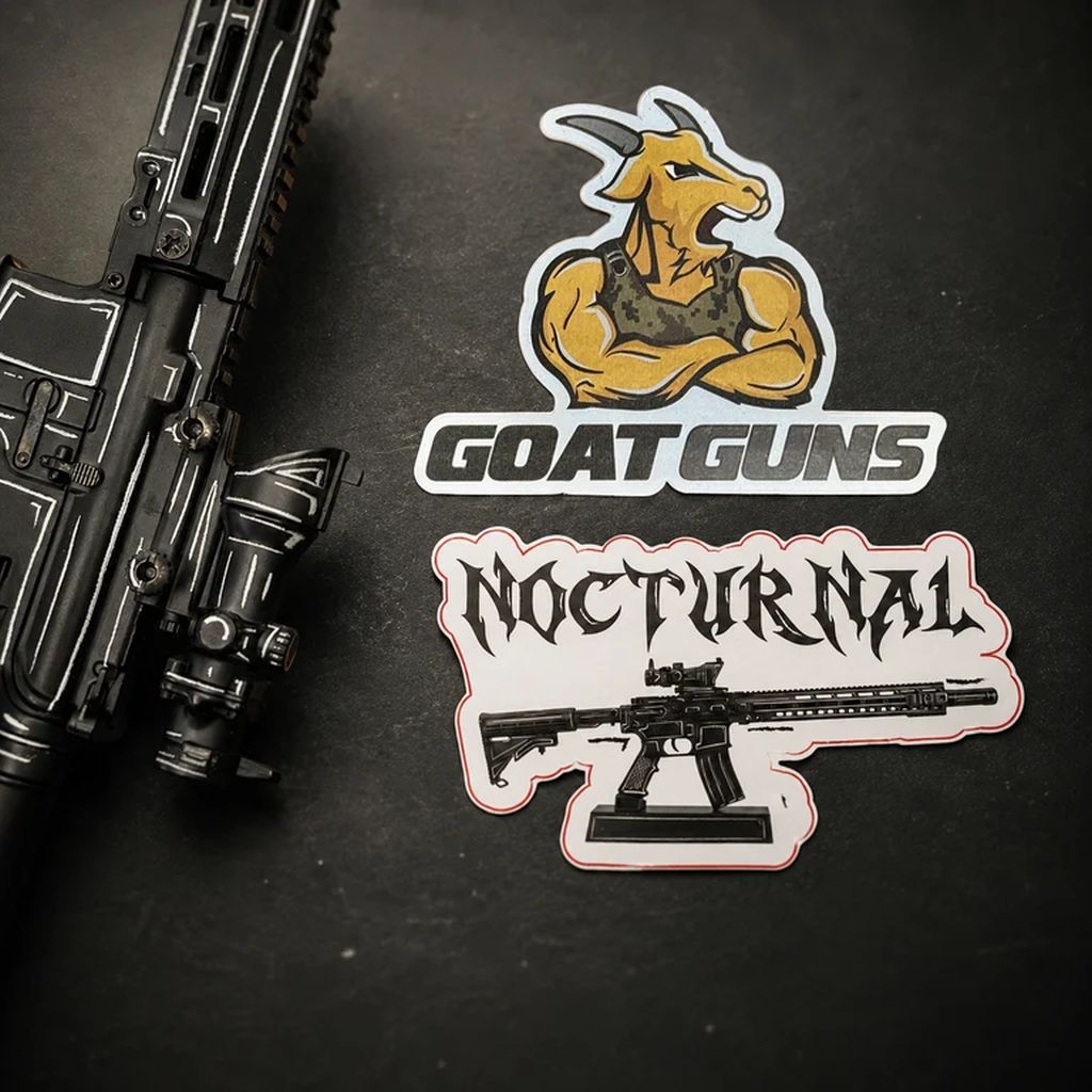 GoatGuns Nocturnal AR-15 Black Cel-Shaded 1:3 Diecast Display Model