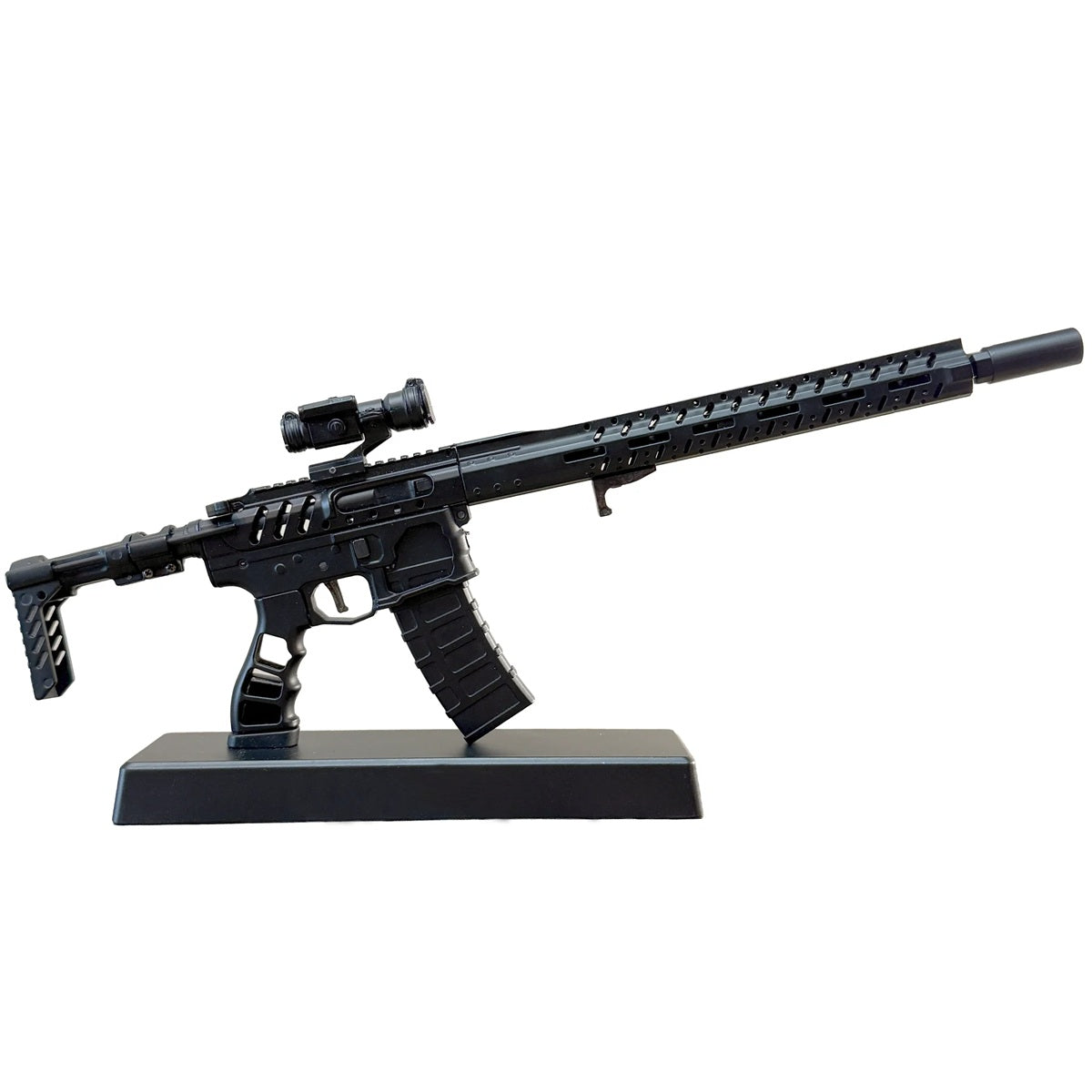 GoatGuns 1/3 Scale Diecast AR15 Skeleton Model 'Necromancer' – Black