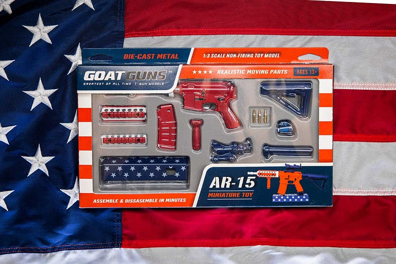 RC Hop Up Parts USA 250 Years of Freedom 1/3 Scale Replica Gun Case LED RGB COB Lights Includes Goat Gun AR-15 USA | Fits Goat Guns® Models