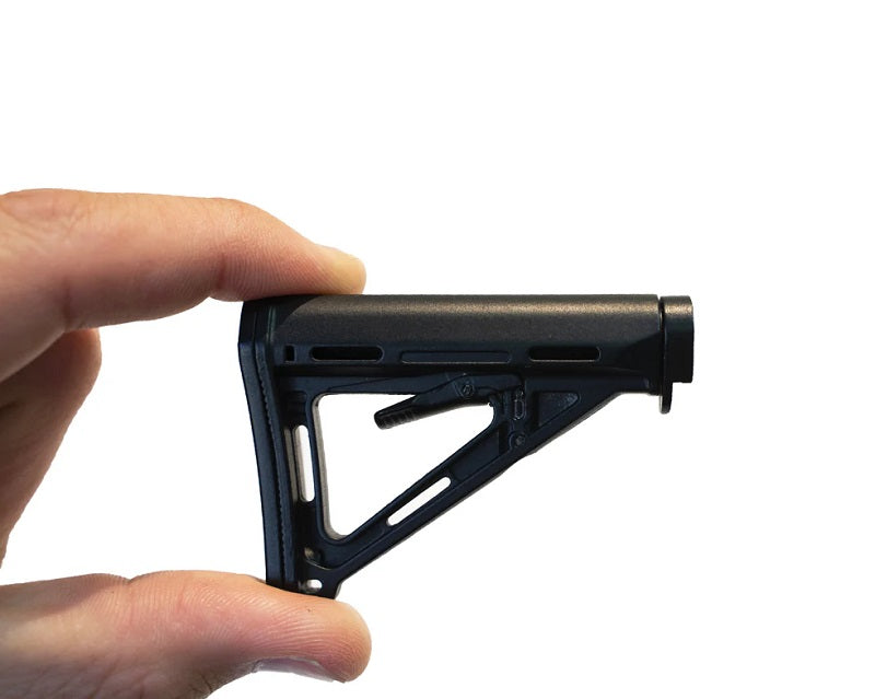 GoatGuns Die Cast Mini Adjustable Milspec Stock Fits AR15 Base Models MILSPEC