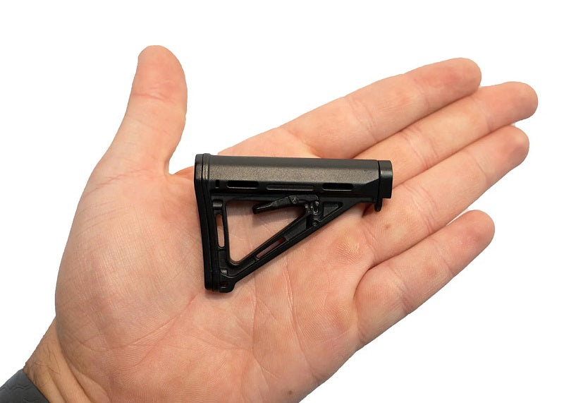 GoatGuns Die Cast Mini Adjustable Milspec Stock Fits AR15 Base Models MILSPEC