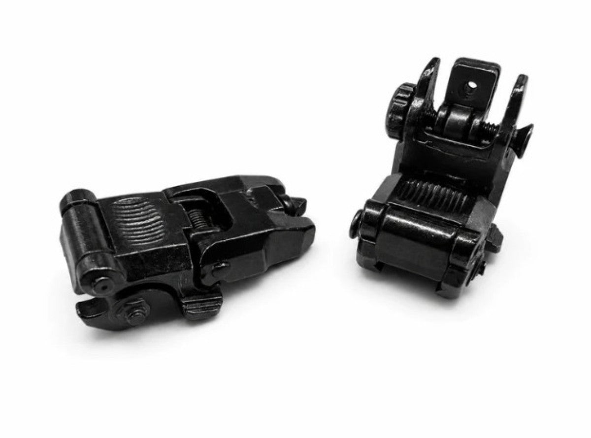 GoatGuns Mini Flip-Up Sights – 1:3 Scale Die-Cast Front & Rear Sight Set