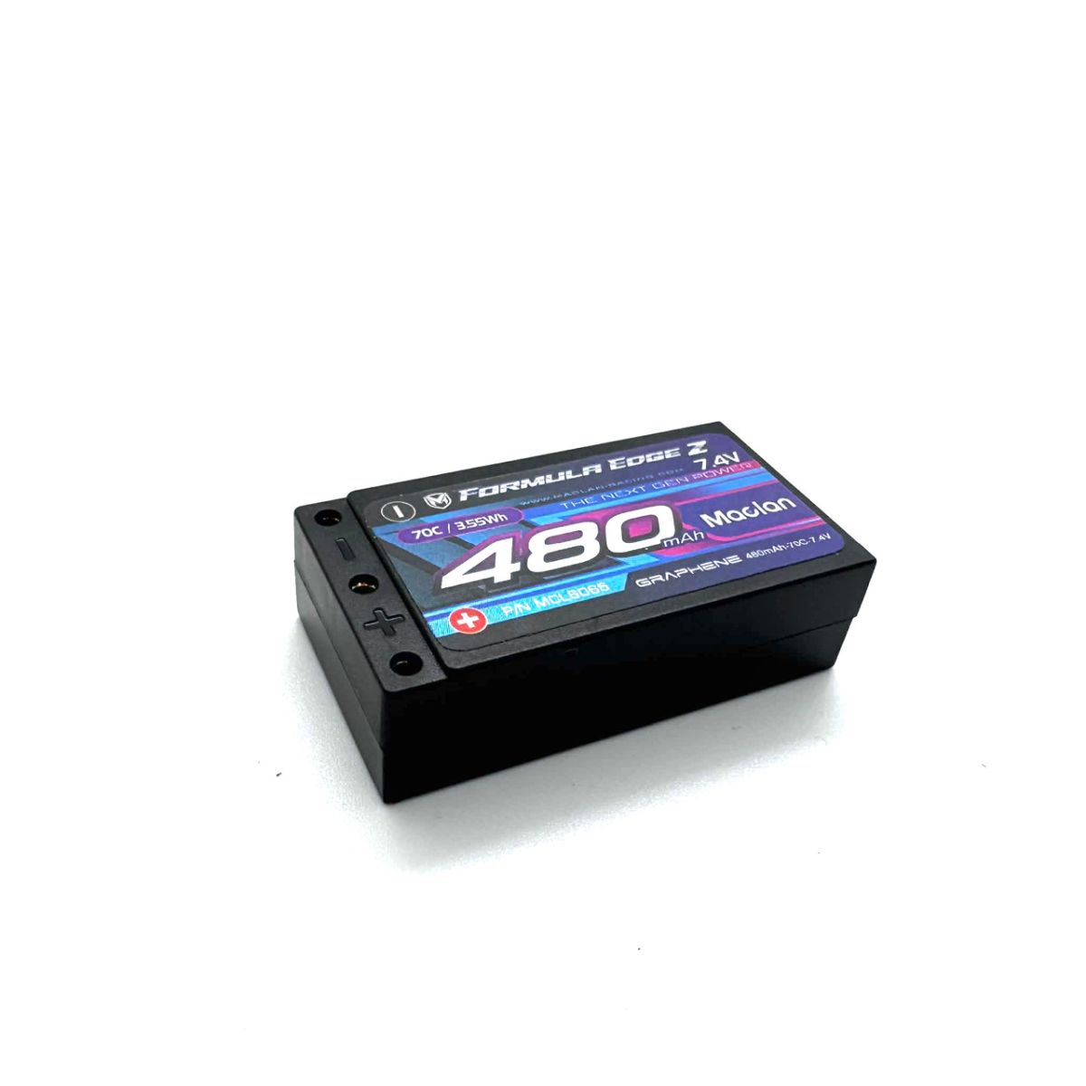 Maclan Racing Formula Edge Z 7.4V 480mAh 70C 2S LiPo Micro RC Battery