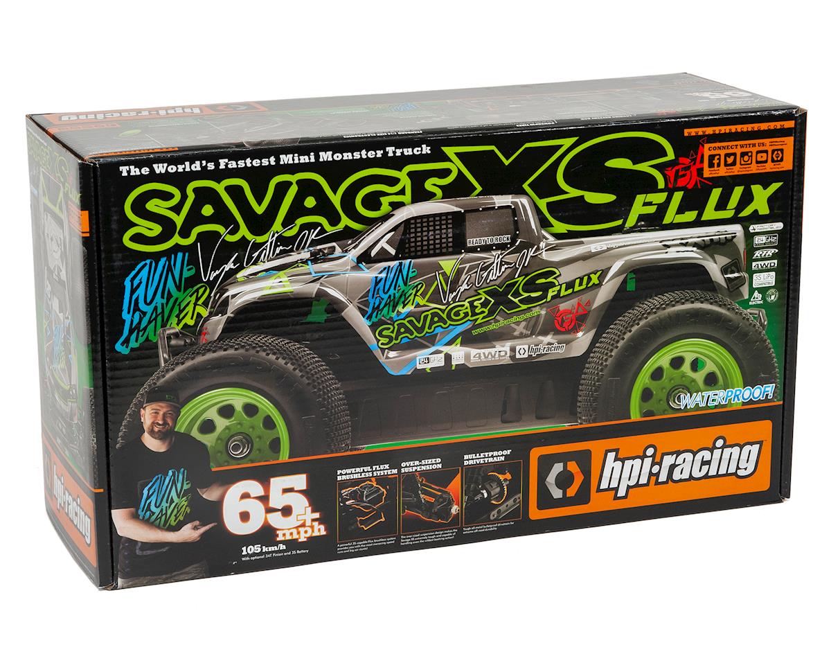 HPI Savage XS Flux Vaughn Gittin Jr RTR Mini Monster Truck 4WD with2.4GHz Radio