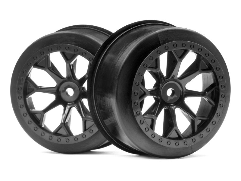 HPI Racing 8-Shot SC Wheel (Black/2pcs) (Jumpshot SC) 116521