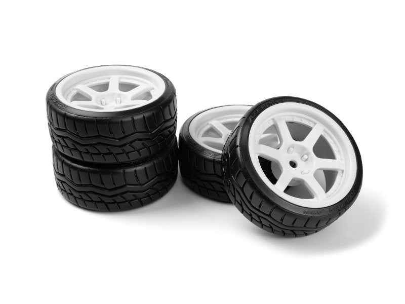 HPI Racing Falken Azenis Drft Tire/HRE C106 Wheel White 4pcs 160248