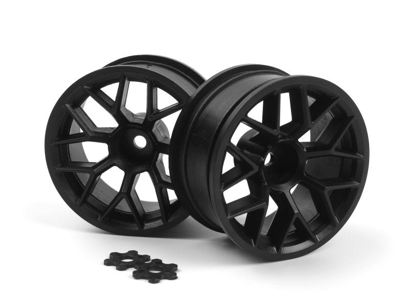 HPI Racing RTR Wheel 26mm Black 9mm Offset, Pair for Sport 3 160368