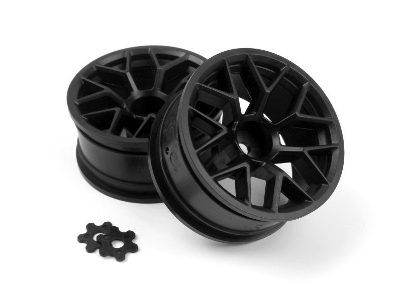 HPI Racing RTR Wheel 26mm Black 6mm Offset, Pair, Sport 3 160400
