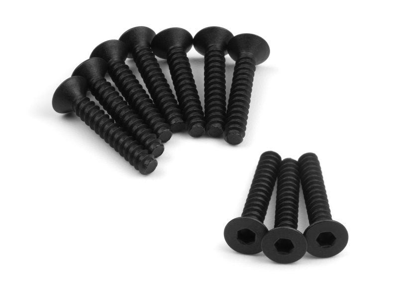 HPI Racing TP Flat Head Screw M3 x 18mm Hex Socket (10 Pcs) – Genuine RC Hardware