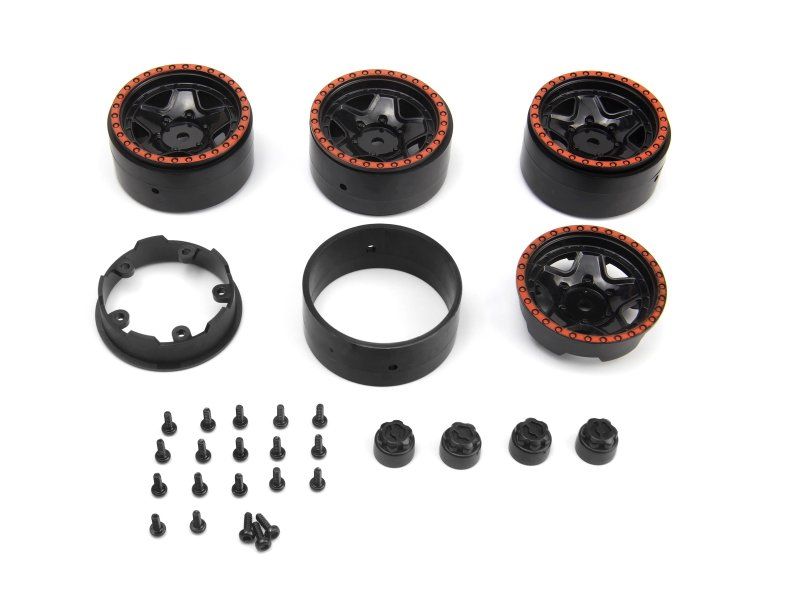 HPI Racing CL-5 Beadlock Wheel 1.2in (Red/4pcs) 160867