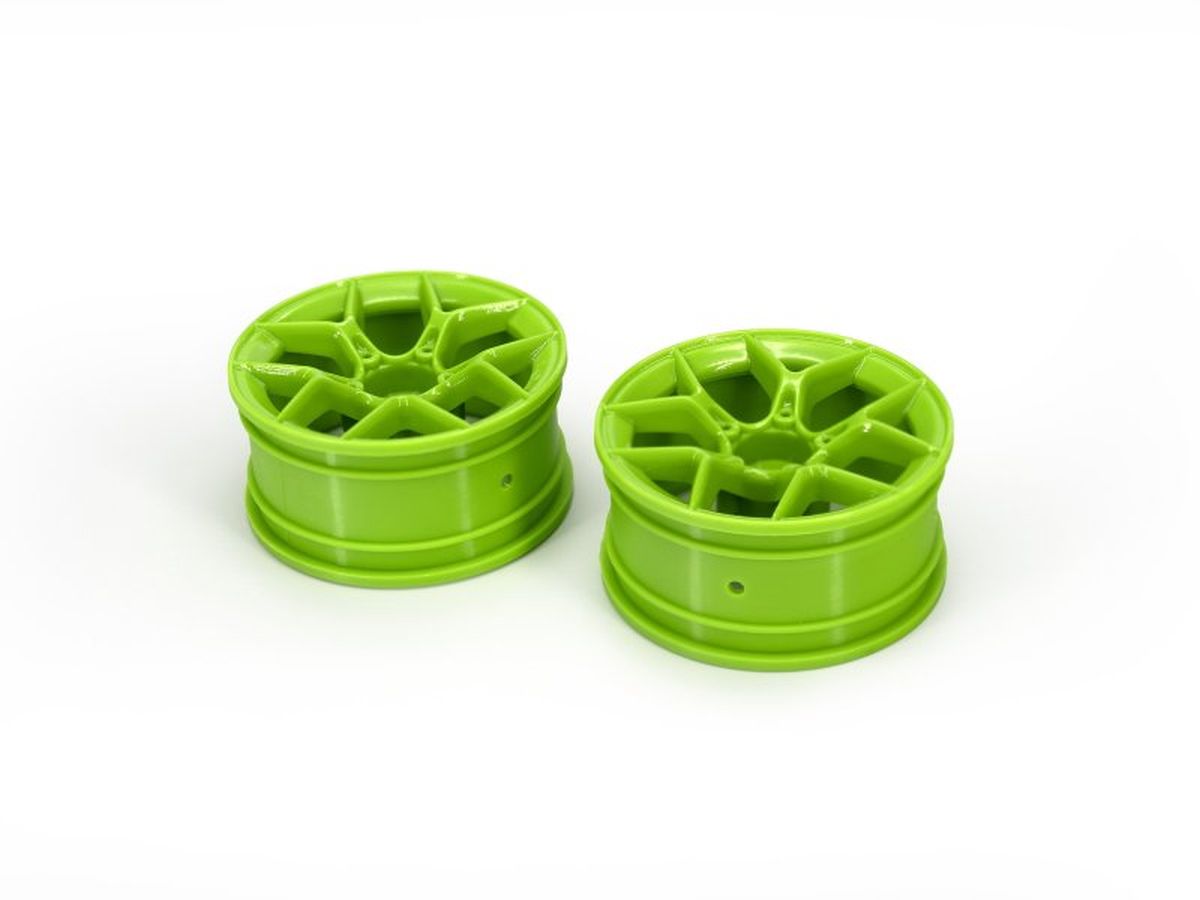 HPI Racing RTR Aero 5 Wheels 26mm Green 6mm Offset