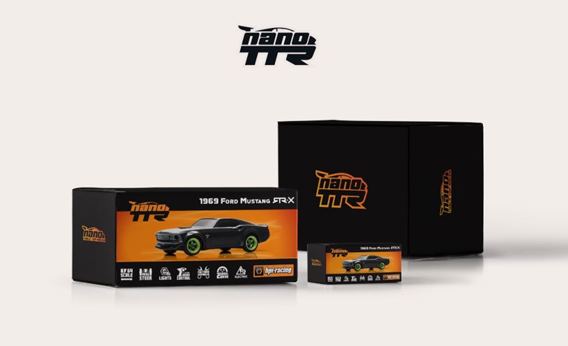 HPI Racing nano-TTR 1969 Ford Mustang RTR-X 160980