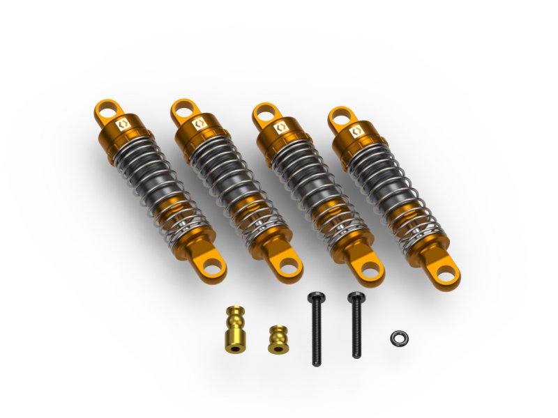 HPI Racing Aluminum Oil-Filled Shock Set (Assembled / 4pcs), 161150