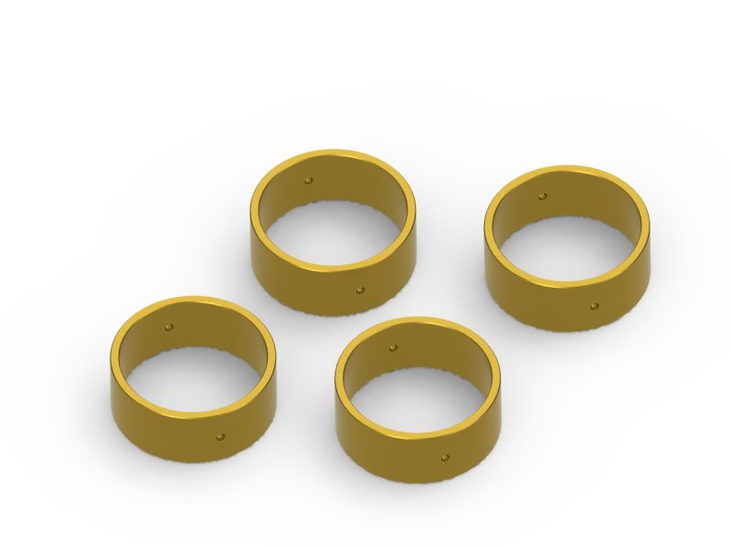 HPI Racing Wheel Weight Set (Brass / 4pcs), for Venture18 161155