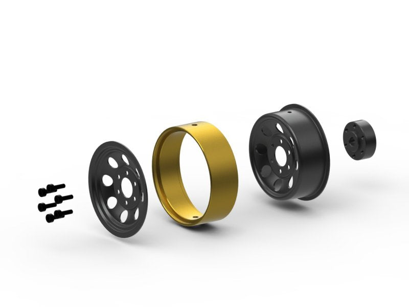 HPI Racing CS-8 Steel Beadlock Wheel 1.2in (Black / 4pcs), 161162