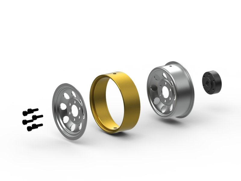 HPI Racing CS-8 Steel Beadlock Wheel 1.2in (Silver / 4pcs) 161163