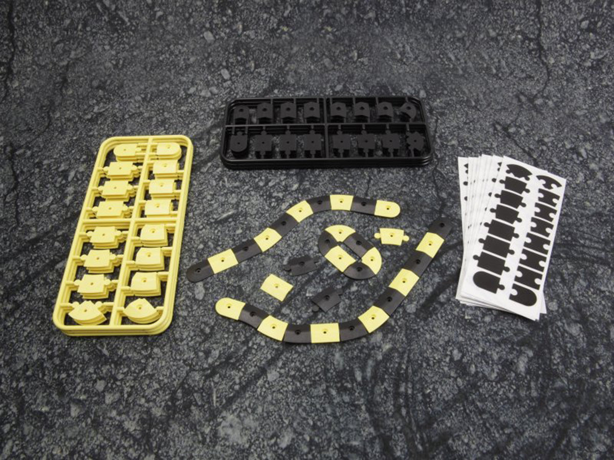 HPI nano-TTR Black & Yellow Curb Set – Indoor Track Accessory