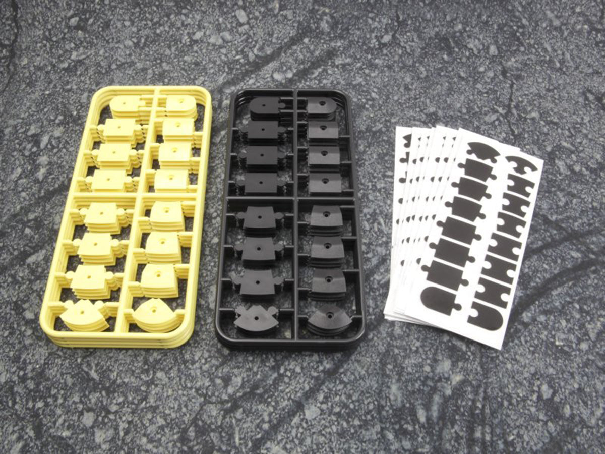 HPI nano-TTR Black & Yellow Curb Set – Indoor Track Accessory