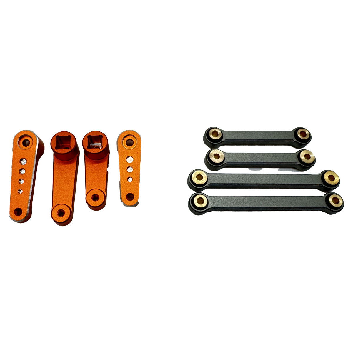 HPI Racing Aluminum Sway Bar Set Front/Rear (Gunmetal/Orange) – RC Upgrade