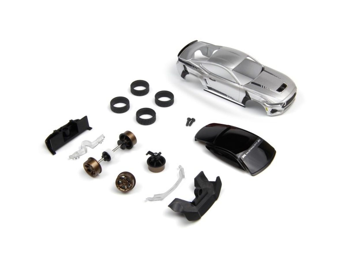 HPI Racing nano-TTR 1/64 Ford Mustang RTR Spec 5 Body – Pre-Painted Iconic Silver Replacement Body for nano-TTR