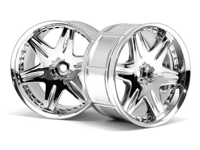 HPI Racing LP35 Wheel Work LS406 Chrome (2pcs) 3345