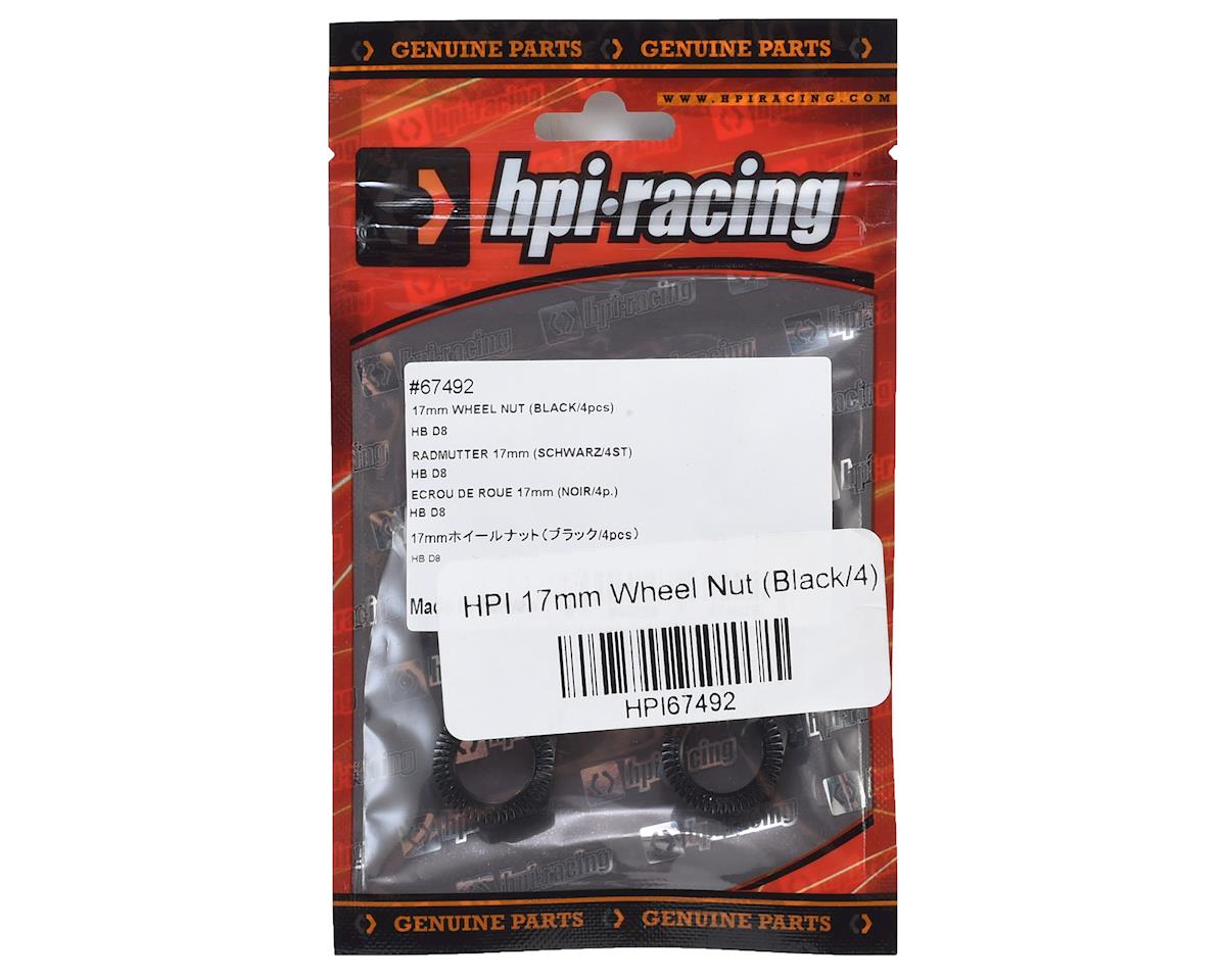 HPI Racing 17mm Wheel Nut Black (4pcs) Vorza Flux/Trophy