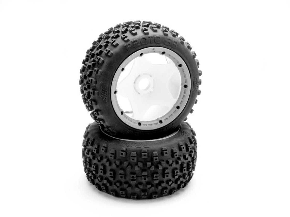 HPI Racing Proto White Compound Rear Tires for Baja 5B 2-Pack