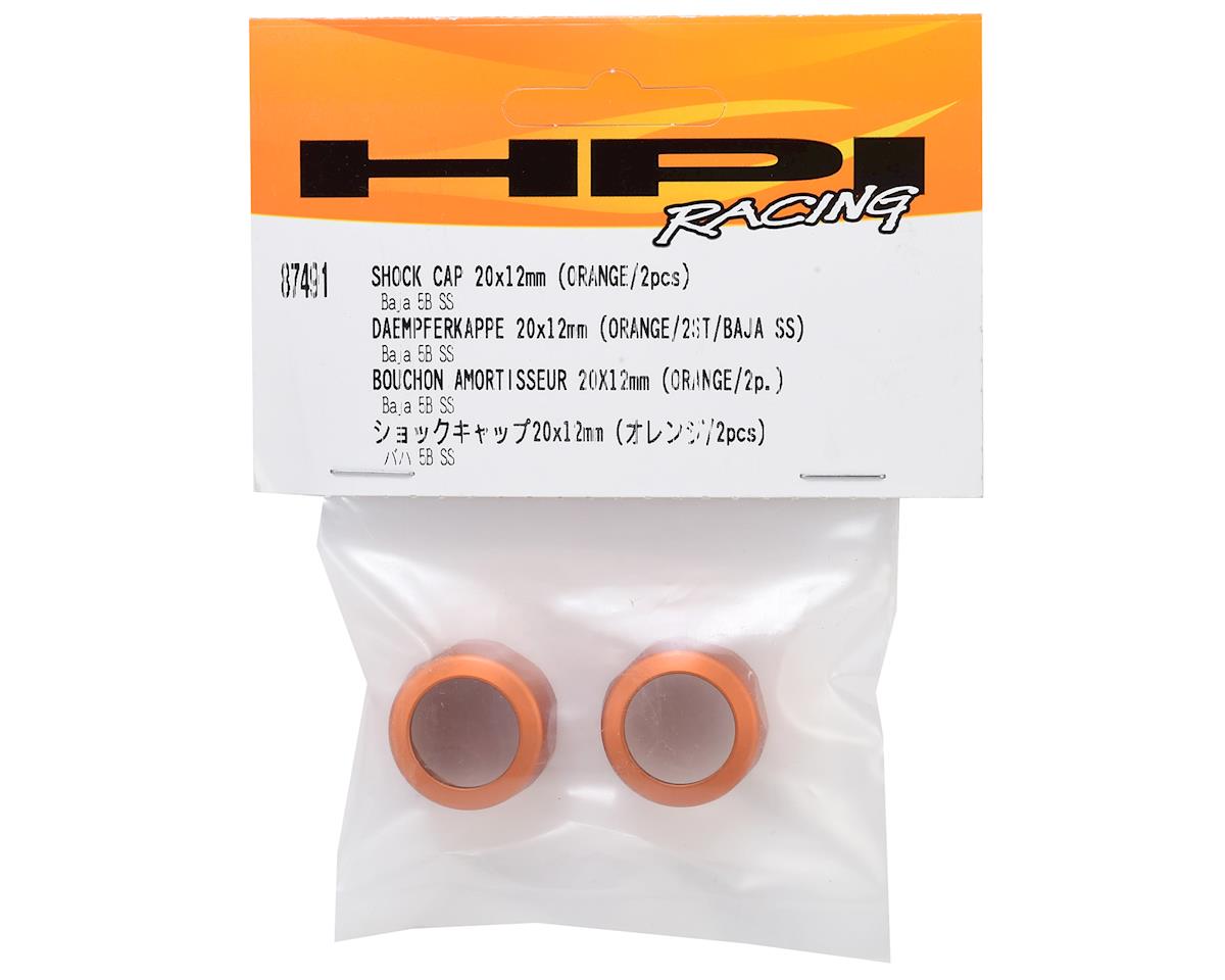 HPI Racing Shock Cap 20X12mm (Orange/2pcs) Baja 5T/SS