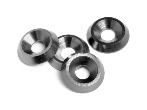 HPI Racing Cone Washer 3X9X2mm Gunmetal (4pcs) E10